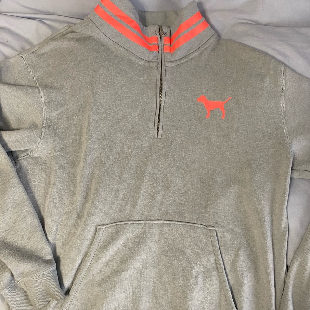 Pink VS three quarter zip